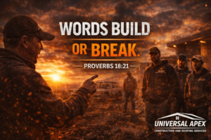 Words shape your reality Proverbs, Universal Apex Construction and Roofing