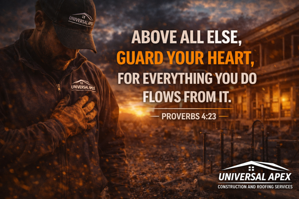 Guard Your Heart Universal Apex Construction and roofing