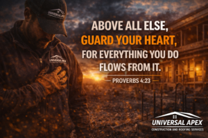 Guard Your Heart Universal Apex Construction and roofing